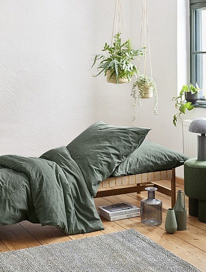 Ropa de cama de franela de lujo IRISETTE KOALA 8544-30 verde