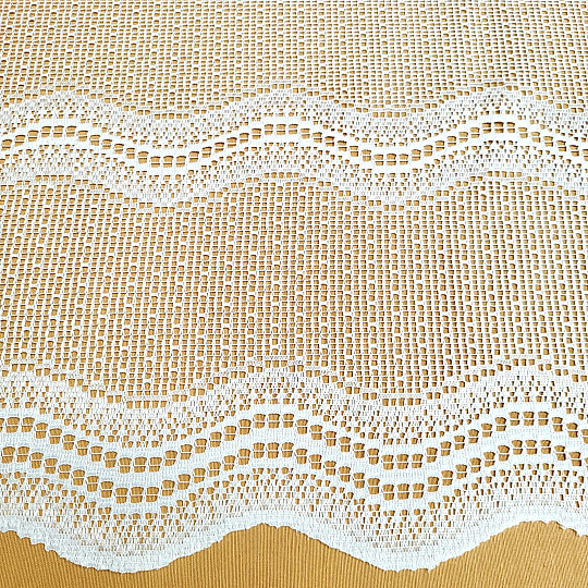 Cortina jacquard V 803 blanca