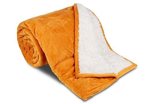 manta de microfibra punto OVEJA EXTRA SUAVE St. canela