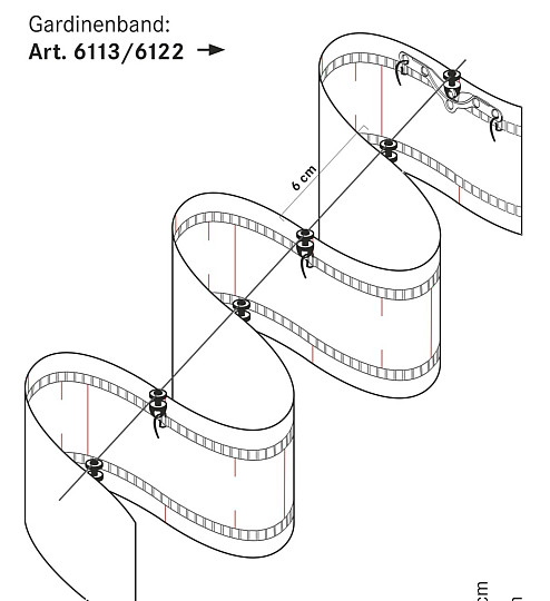 Cable con deslizador giratorio para cinta NEW WAVE 1:2