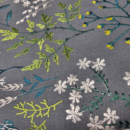 Bufanda bordada GINGER TM. VERDE