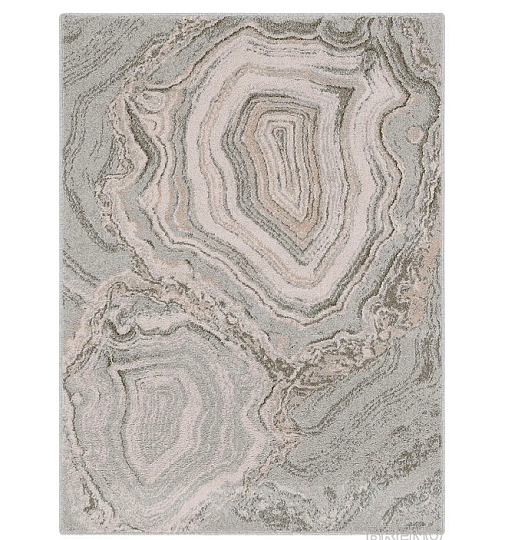 Alfombra de lana de lujo ISFAHAN Efez gris