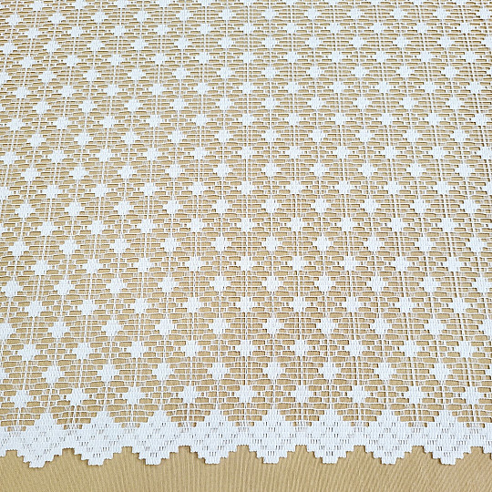 Cortina jacquard ZORA blanca