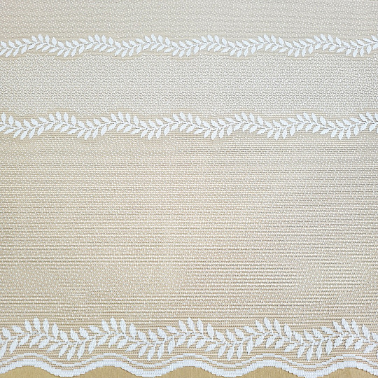 Cortina jacquard INGRID blanca