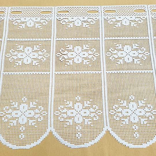 Cortina de vidrieras OTYLKA BLANCA