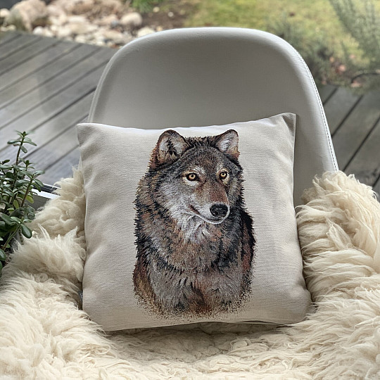 Funda de almohada tapiz LOBO