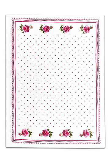 Toallas de la ABUELA Rosas Rosas