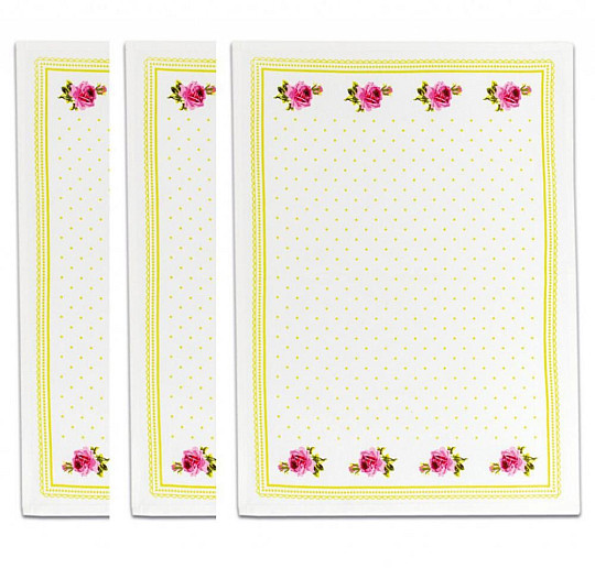 Toallas de la ABUELA Rosas Verdes