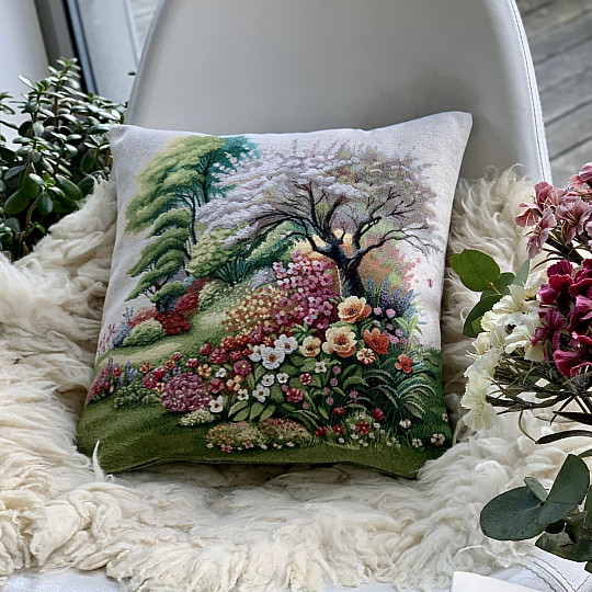 Funda de almohada tapiz BODEGÓN EN EL PARQUE