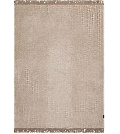 Manta VIENA ECRU con flecos