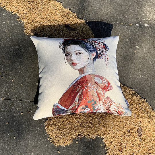 Funda de almohada tapiz GEISHA