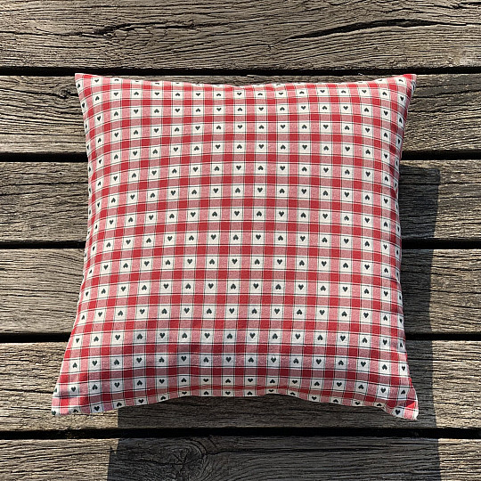 Funda de almohada decorativa MAXI CORET roja