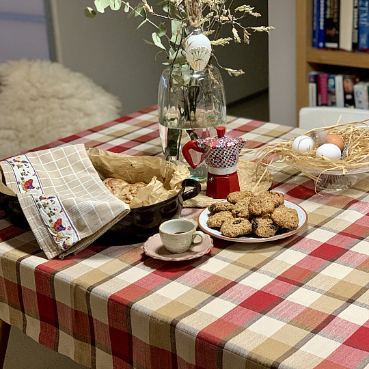 Mantel y bufanda ATILA ROJO