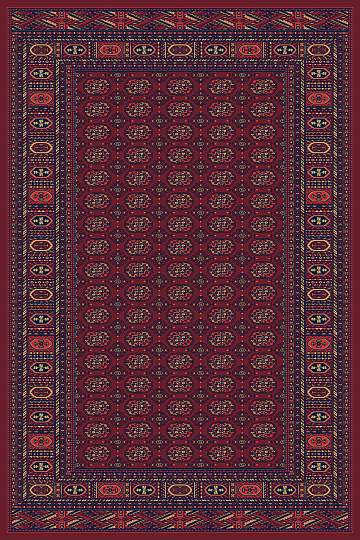 alfombra pieza SOLID 15 rojo