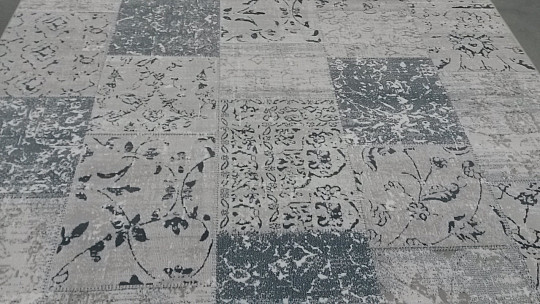 alfombra moderna PIAZZO 12168 gris-azul