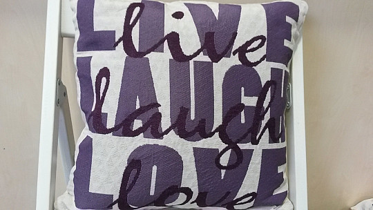 Funda de almohada decorativa VIVIR MORADO