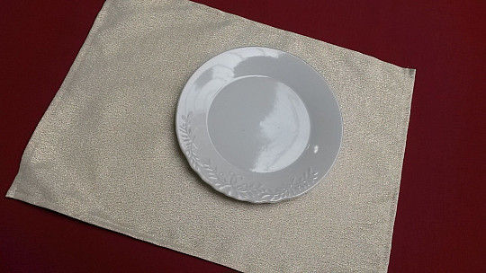 Mesa navideña FLASH plata natural