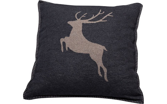 SYLT JELEN - funda de almohada gris oscuro tm. gris