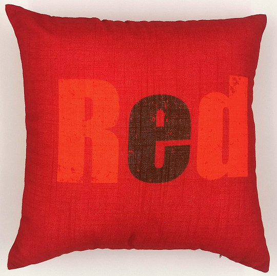 Funda de cojín decorativa COLORS ROJO