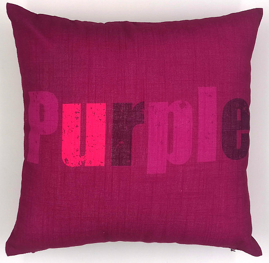 Funda de cojín decorativa COLORES MORADO