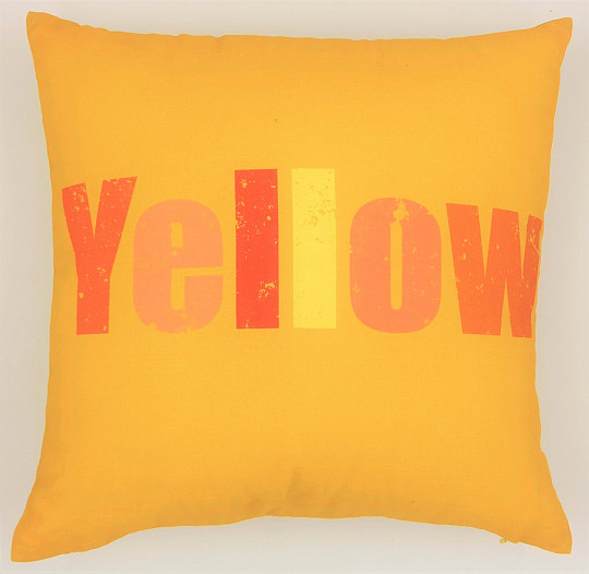 Funda de cojín decorativa COLORES AMARILLO
