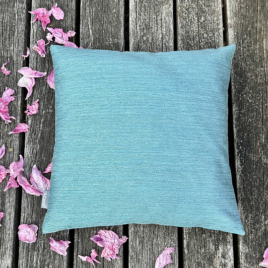 ALMOHADA CHENILLA ELIA turquesa