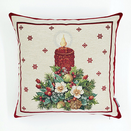 Funda de tapiz navideño VELA DE NAVIDAD