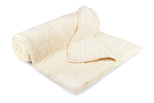 Manta microfibra EXTRA SUAVE OVEJA punto crema