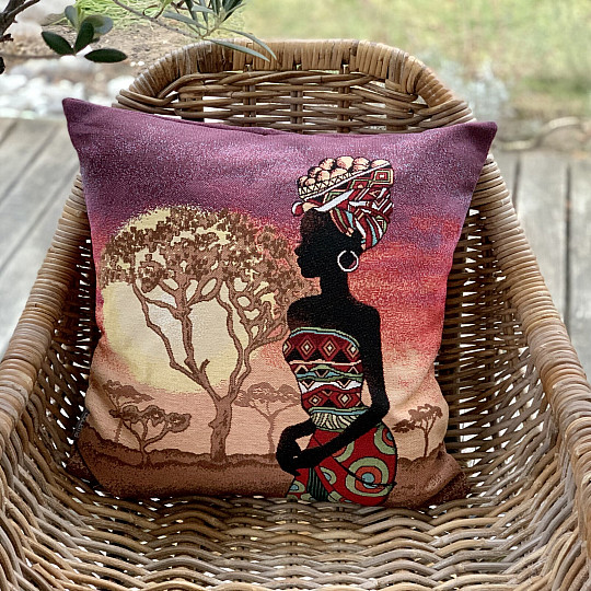 Funda de cojín tapiz ÁFRICA 1