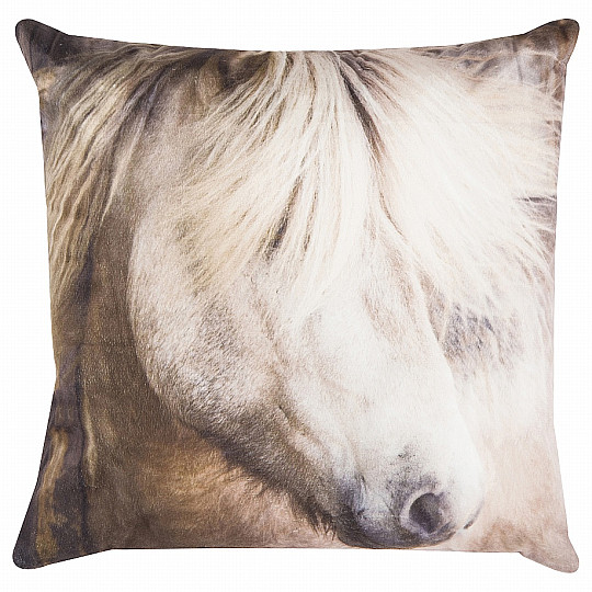 Almohada decorativa TERCIOPELO caballo