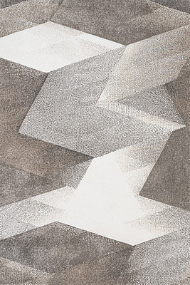 Alfombra pieza VEGAS HOME gris / Blanco