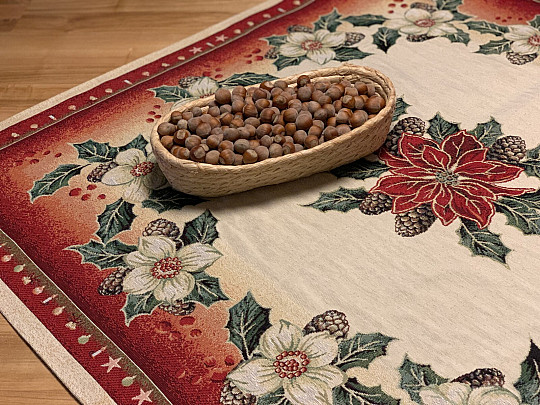 Mantel tapiz Navidad rosa DIBAR