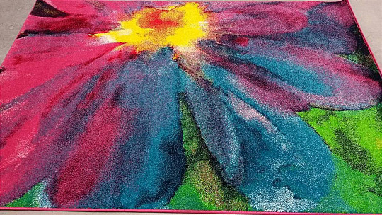Alfombra pieza MULTI COLOR Flor