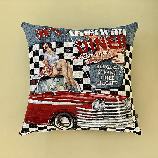 Funda de almohada tapiz AMERICAN DINER