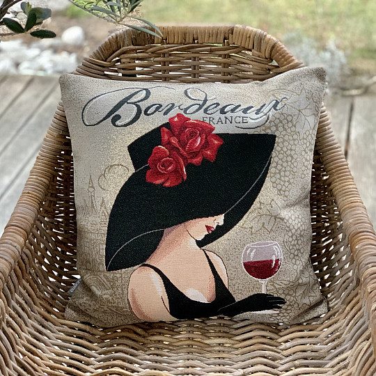 Funda de cojín tapiz LADY BURDEOS