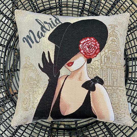Funda de cojín tapiz LADY MADRID