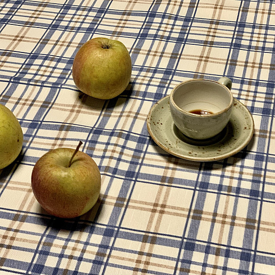 Mantel LAURA - cuadros azules