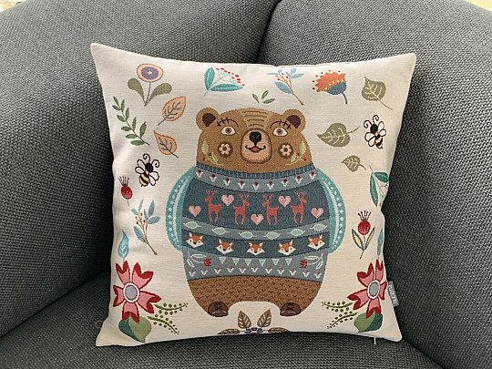 Funda de cojín tapiz MERRY ANIMALS 2