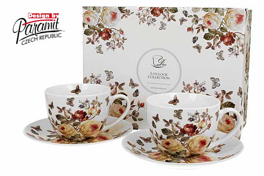 Juego de tazas de espresso de porcelana ROSE