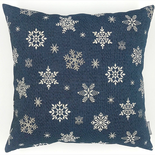 Funda tapiz navideño FLAKE AZUL