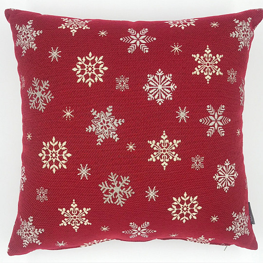 Funda tapiz navideño FLAKE ROJO
