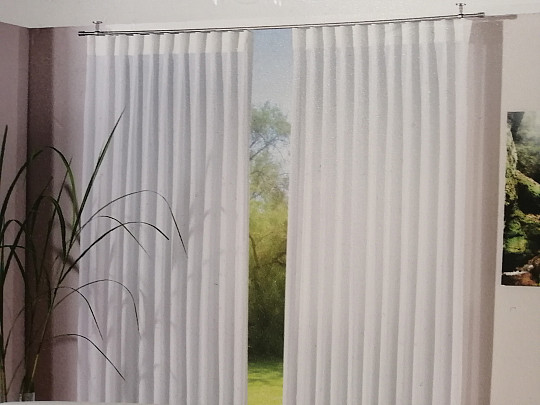 Cinta fruncida para cortina NEW WAVE de 8 cm, 1:2