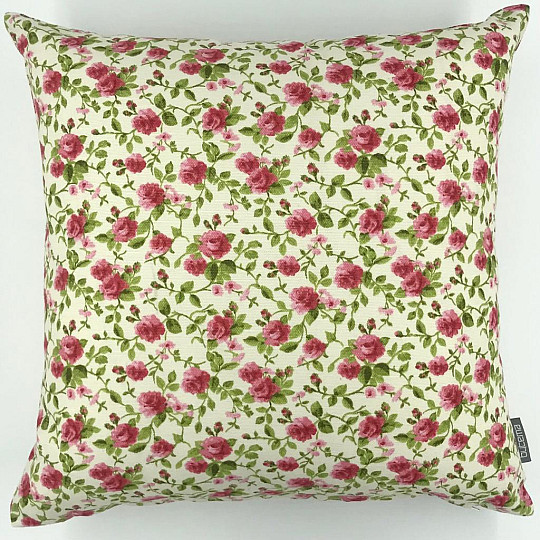 Funda decorativa LAURA pequeña flor rosa