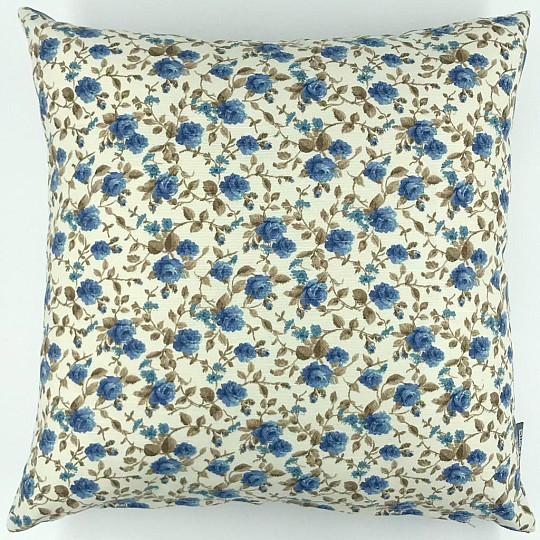 Funda decorativa LAURA pequeña flor azul