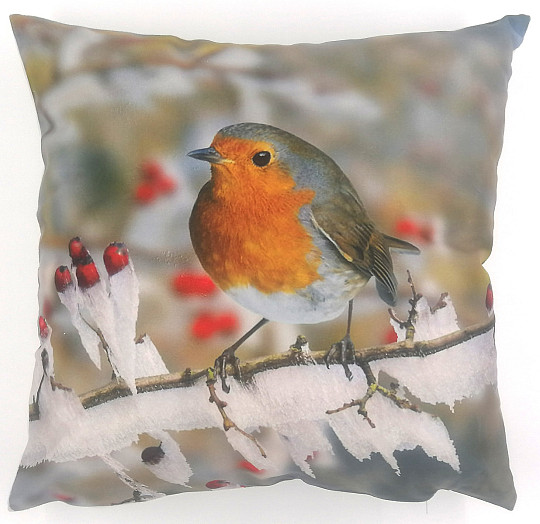 Cubierta decorativa navideña PÁJARO EN INVIERNO