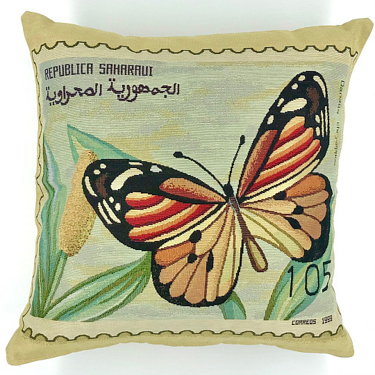 Funda de cojín decorativa POST STAMP MARIPOSA