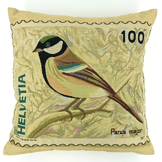 Funda de almohada decorativa POST STAMP PÁJAROS