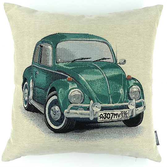 Funda de cojín tapiz VW BEETLE TURQUESA