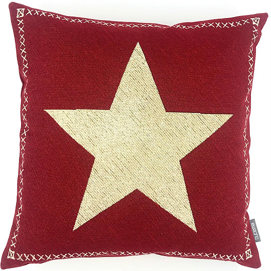 Funda de cojín tapiz ESTRELLA ROJA 1