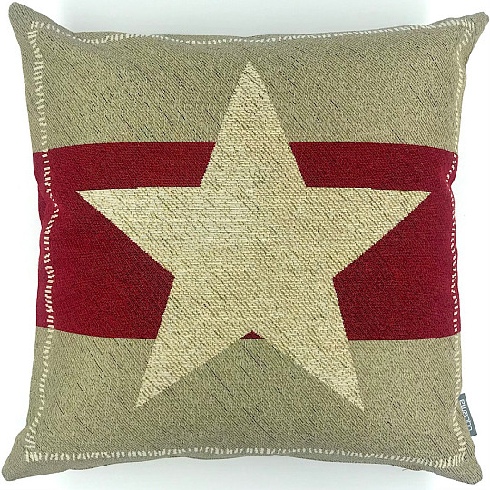Funda de cojín tapiz ESTRELLA ROJA 2